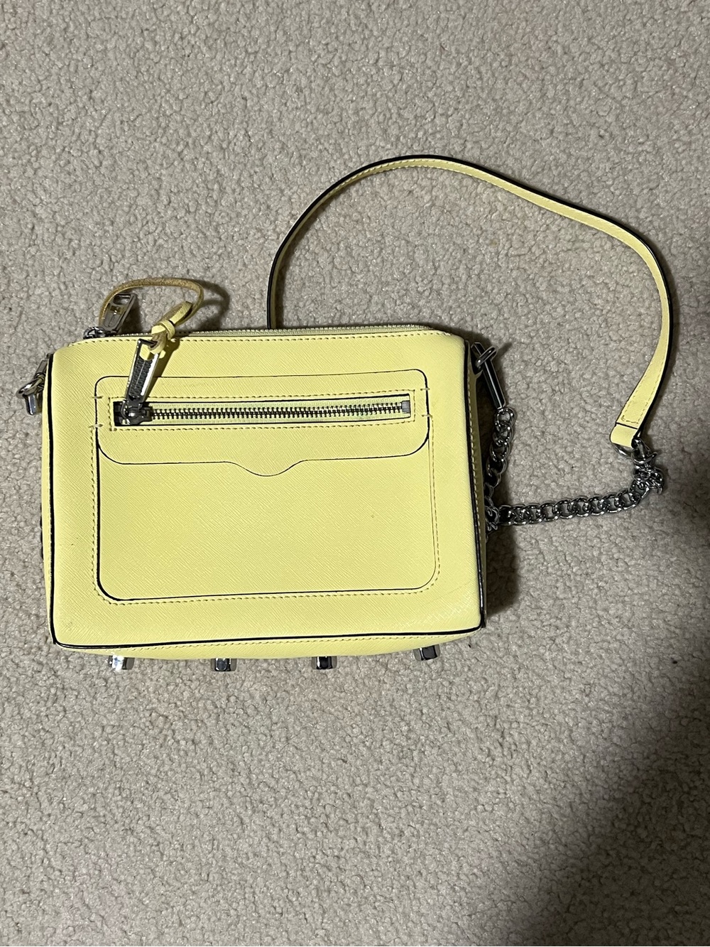 Rebecca Minkoff Avery Crossbody Bag - Soft Yellow / Silver